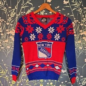 New York Rangers Blue and Red Sweater